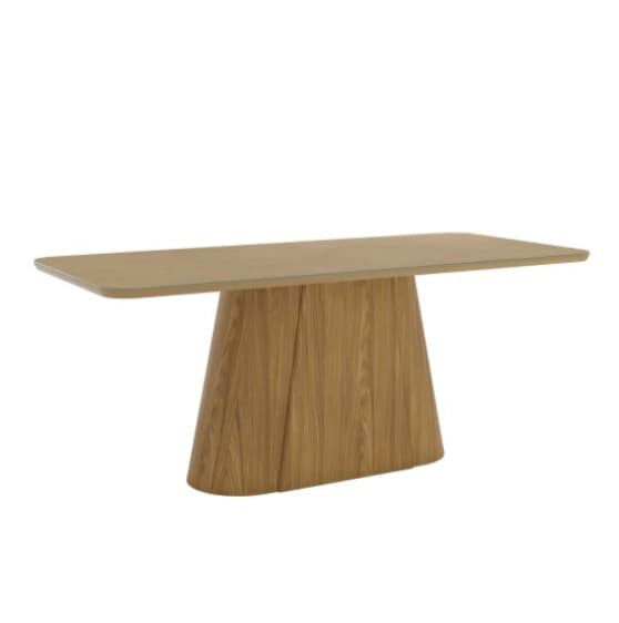 Mesa Henn Olivia 2m c/ Vidro (nature)