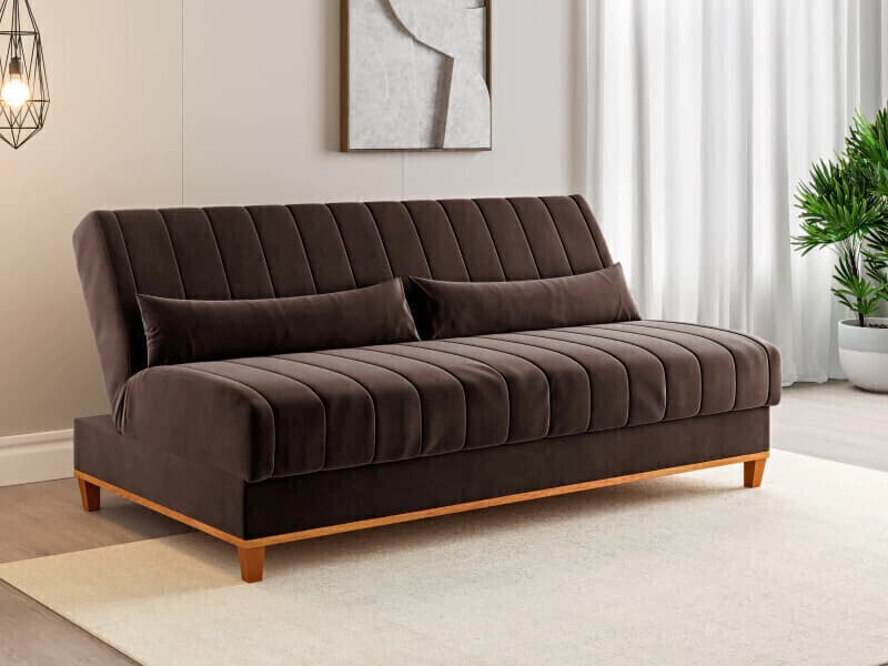 Sofá Cama Viero Luna/Duna Veludo (bombom)