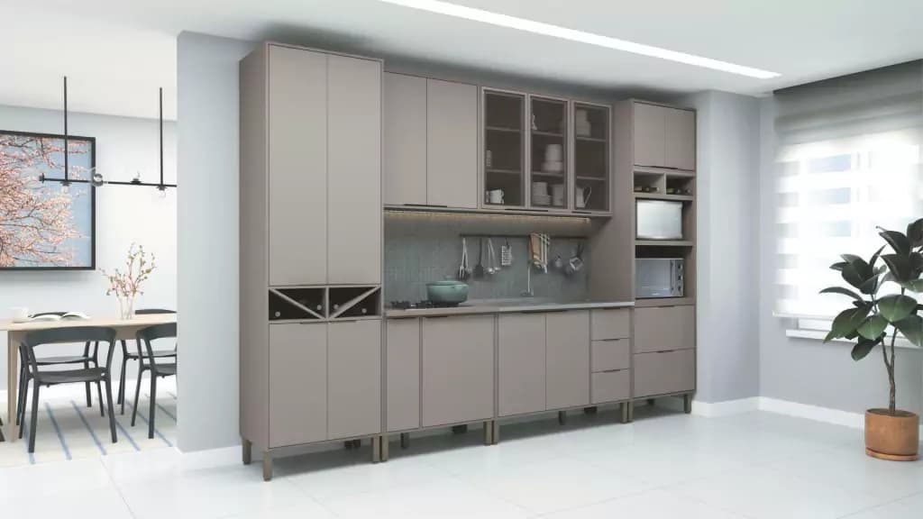 Cozinha Modulada Móveis Sul Safira