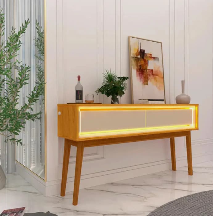 Aparador Gelius Requinte 1,40m (naturale/off white)