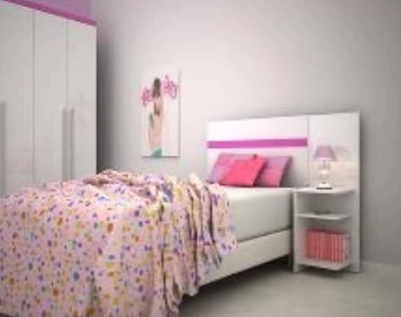 Cabeceira Mira Rack Asturias (branco/rosa/azul)