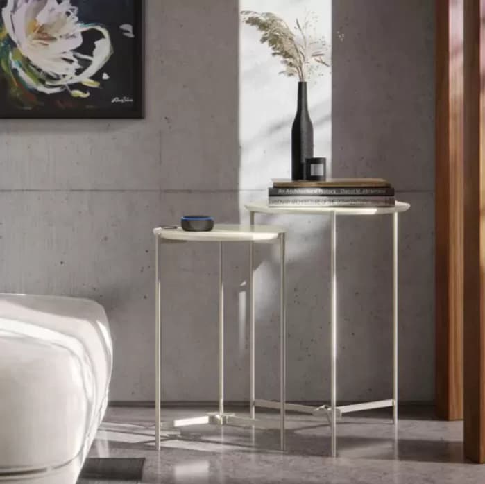 Mesa Lateral EJ Prisma (off white)